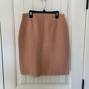 Casual corner peach silk blend skirt women’s size 10